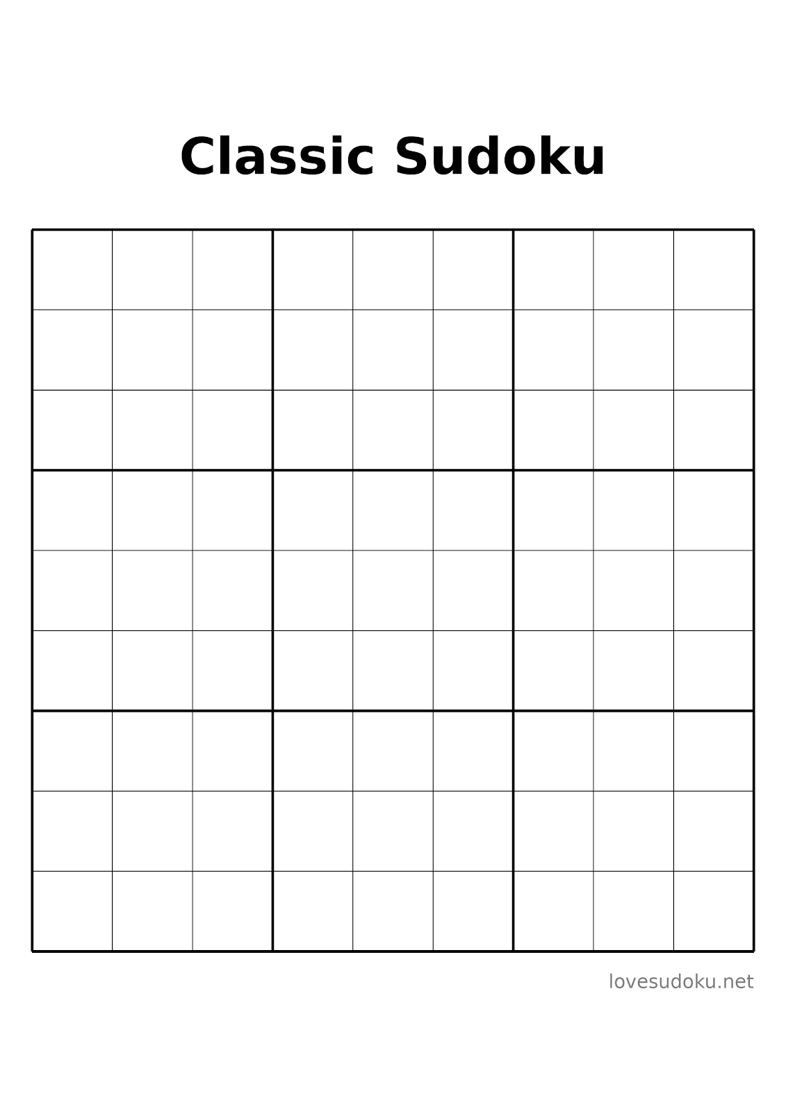 sudoku printable free puzzles